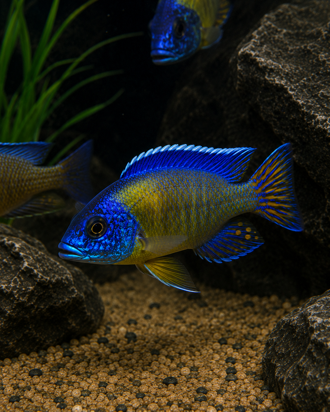 Blue Neon Peacock Cichlid | Premium African Cichlid