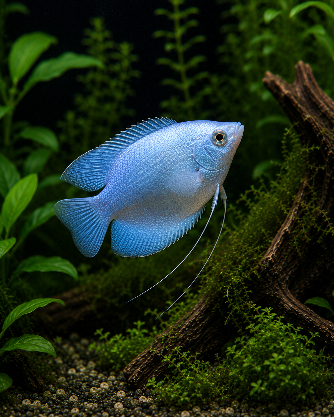Powder Blue Dwarf Gourami | Live Freshwater Aquarium Fish