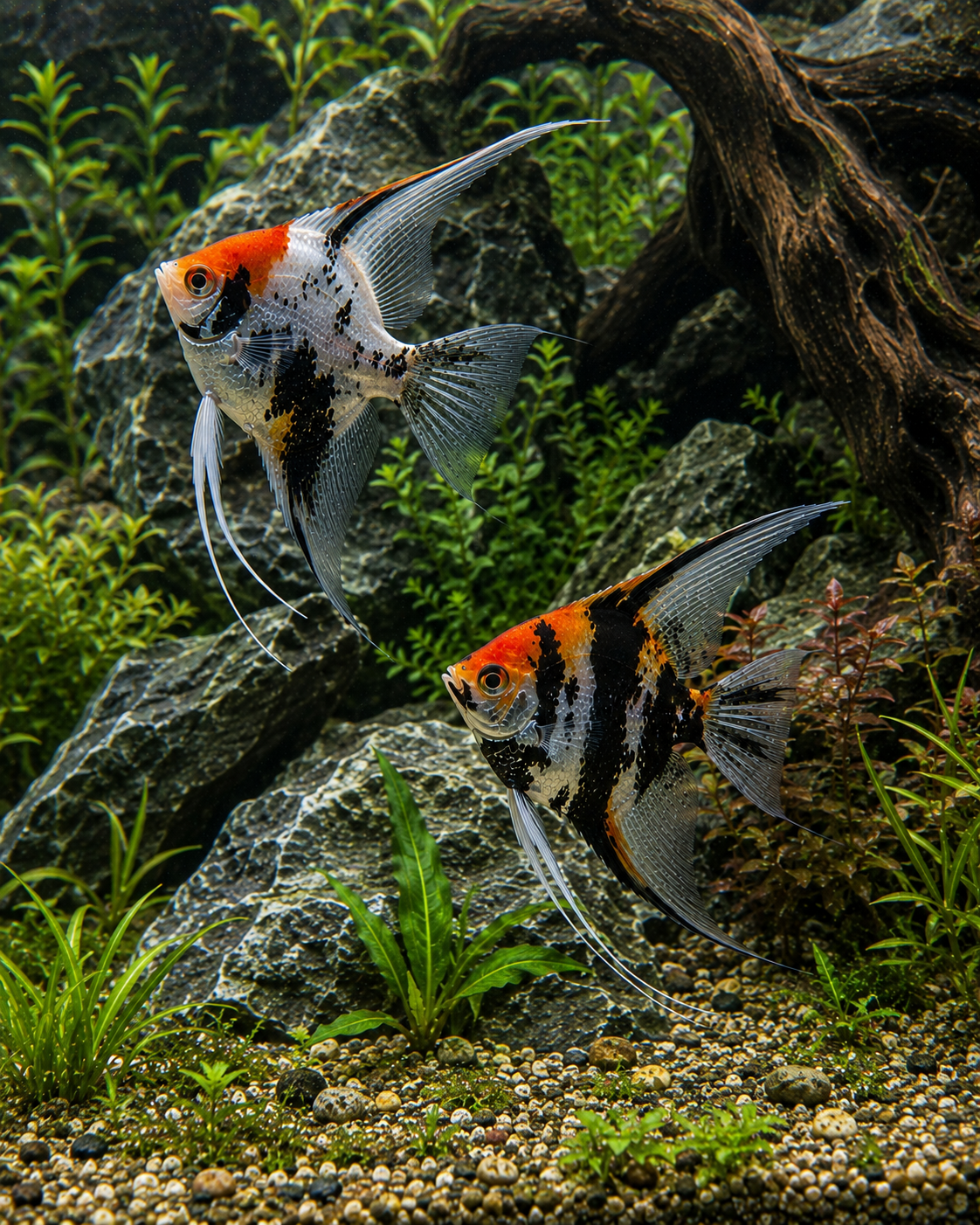 Tri Color Angelfish | Live Freshwater Aquarium Fish