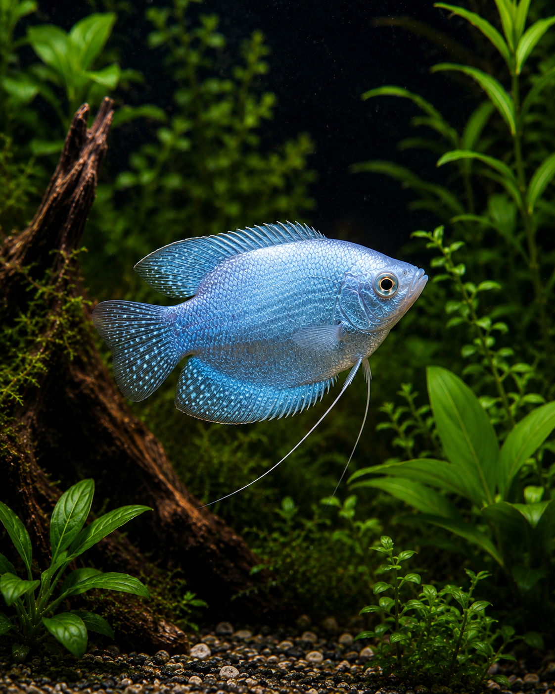 Powder Blue Dwarf Gourami | Live Freshwater Aquarium Fish
