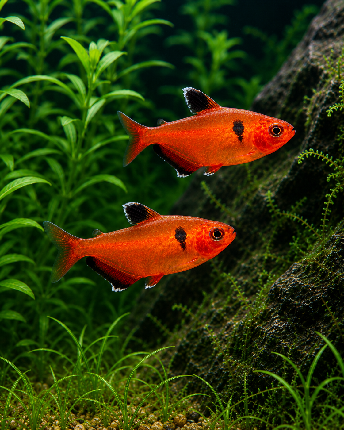 Serpae Tetra (Red Minor) – Vibrant Red Schooling Fish