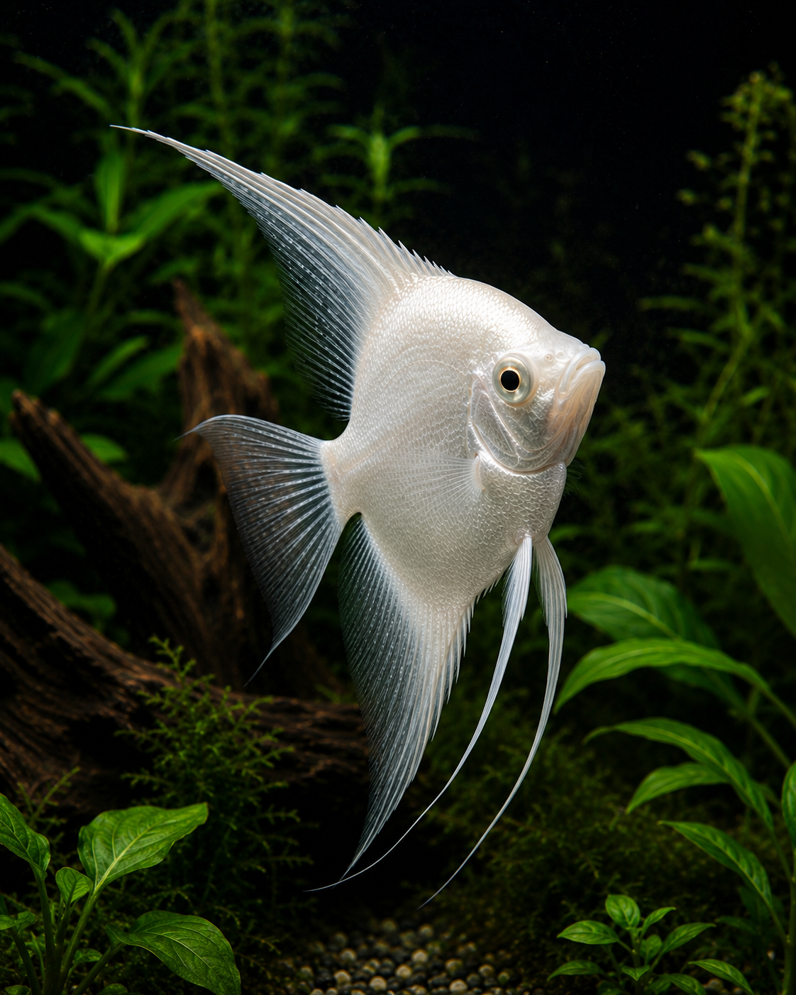 Platinum Angelfish | Live Freshwater Aquarium Fish