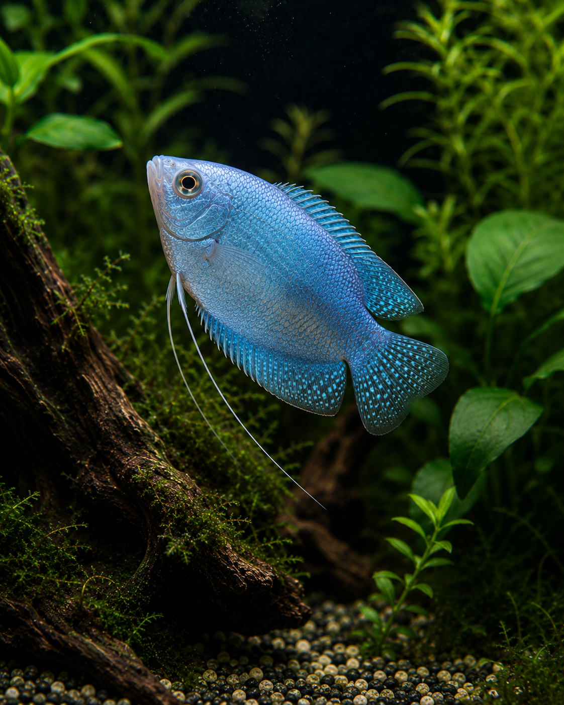 Powder Blue Dwarf Gourami | Live Freshwater Aquarium Fish