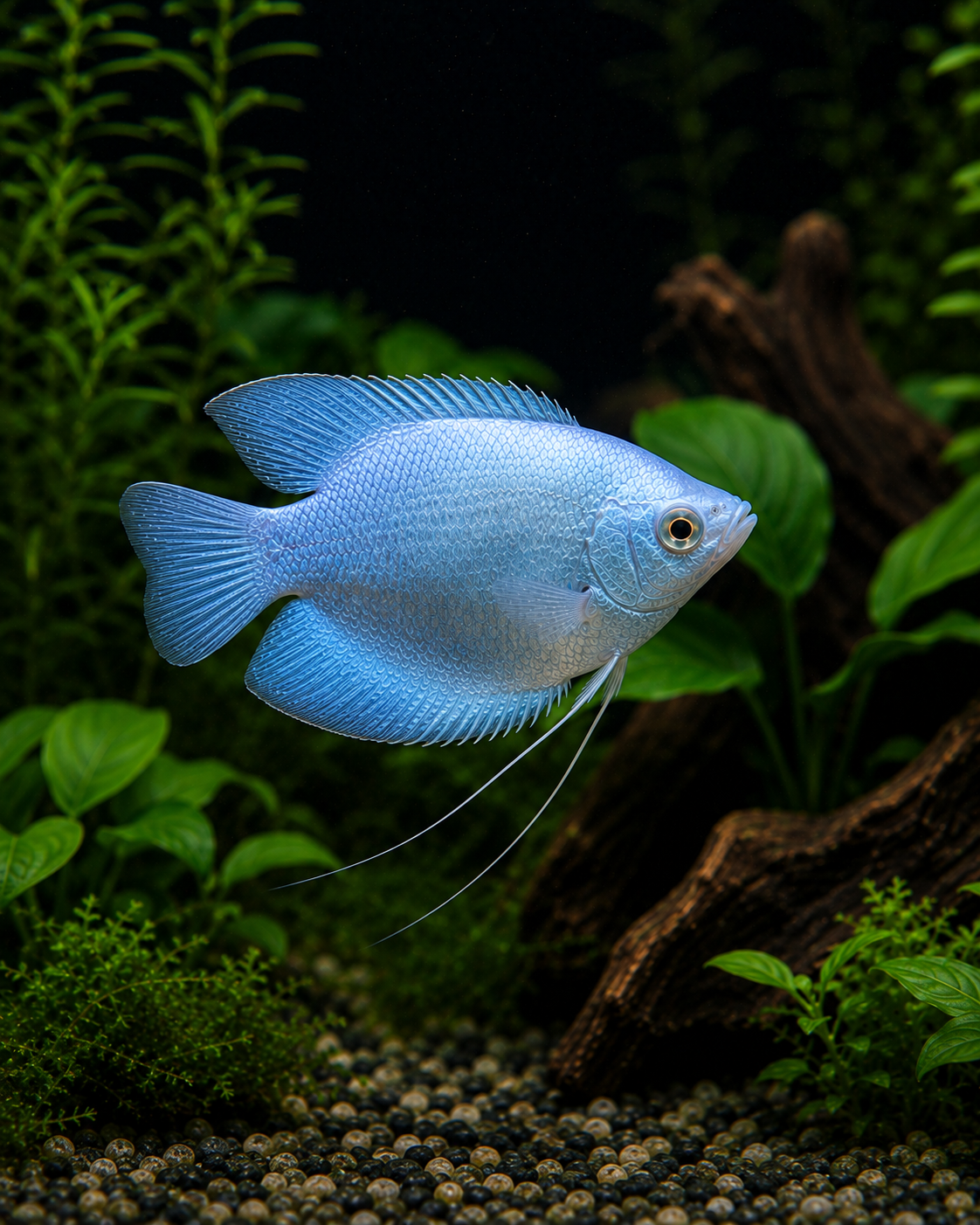 Powder Blue Dwarf Gourami | Live Freshwater Aquarium Fish