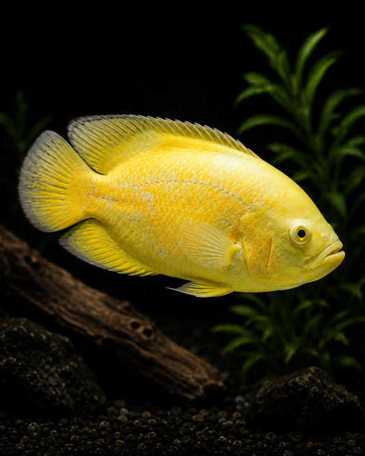 Albino Lemon Oscar (Astronotus ocellatus) | Live Freshwater Aquarium Fish