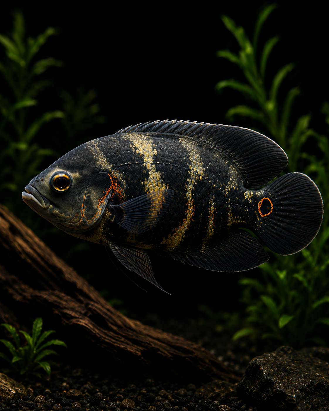 Wild Oscar (Astronotus ocellatus) | Live Freshwater Aquarium Fish