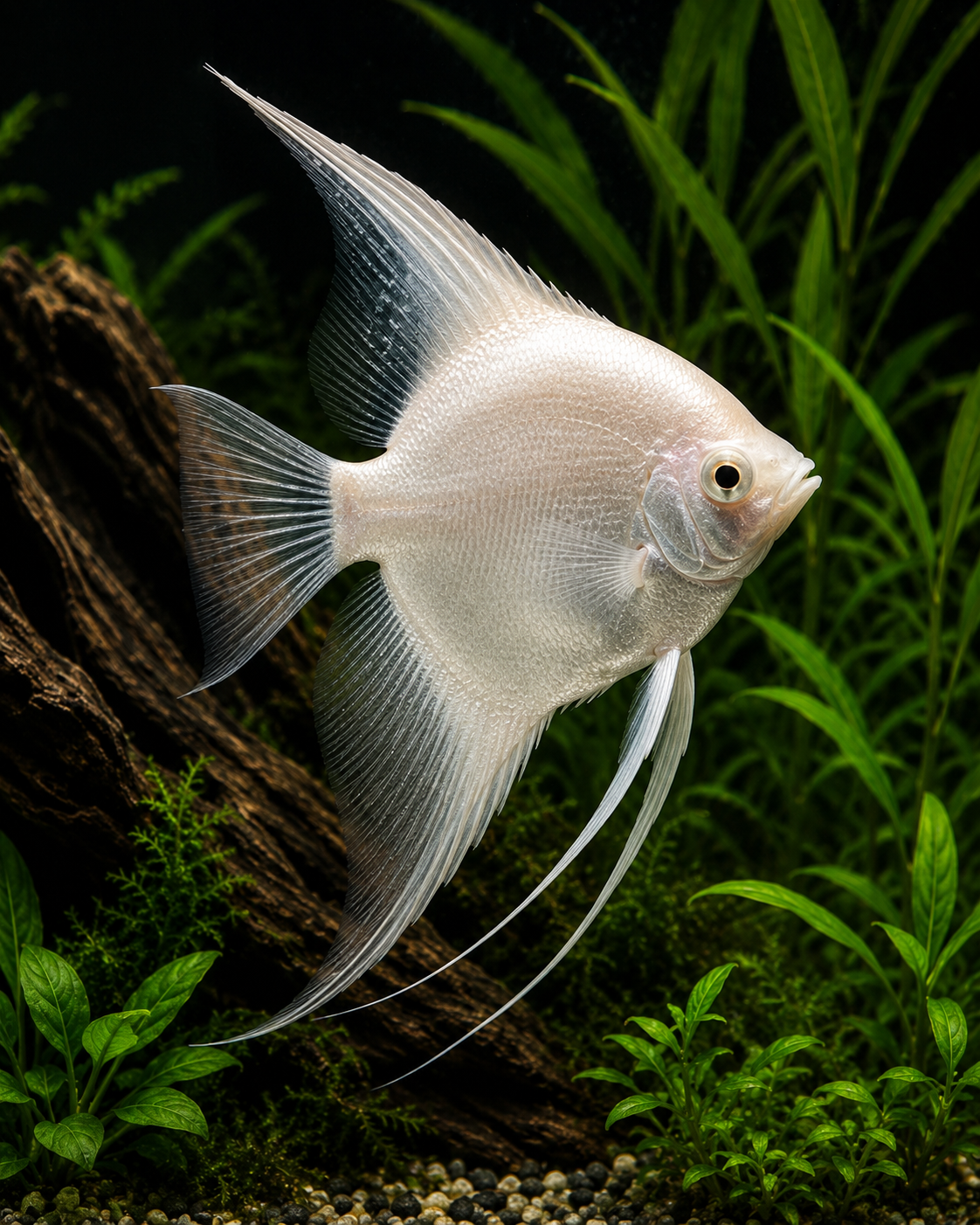 Platinum Angelfish | Live Freshwater Aquarium Fish