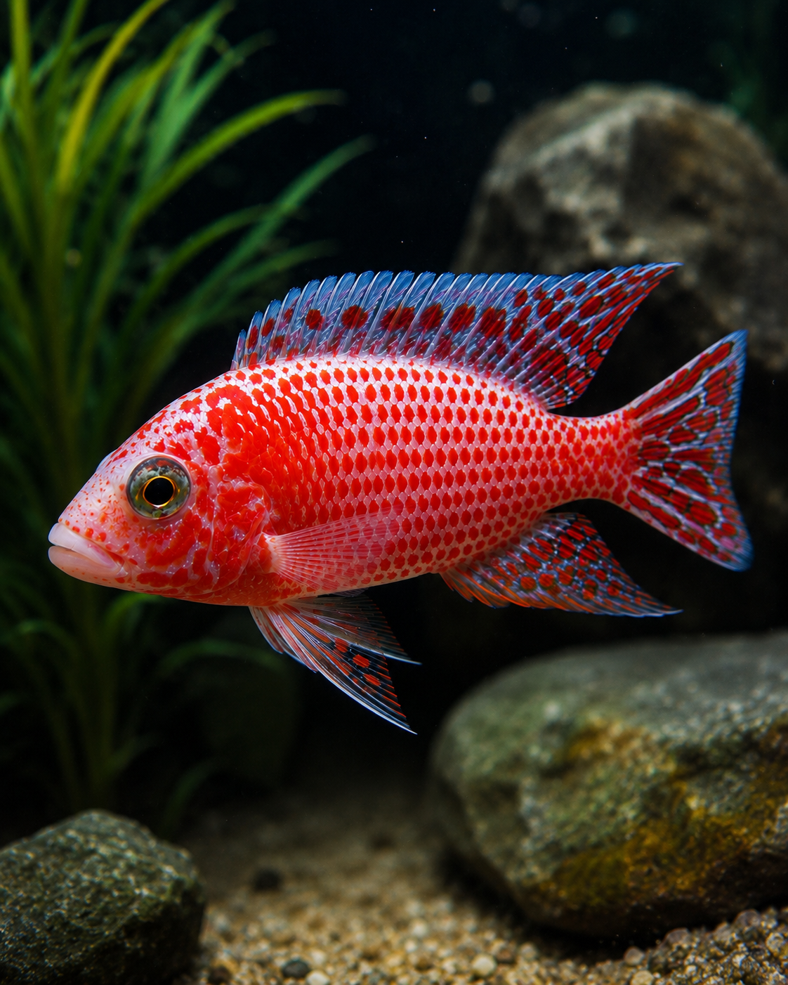 Strawberry Peacock Cichlid | Premium African Cichlid