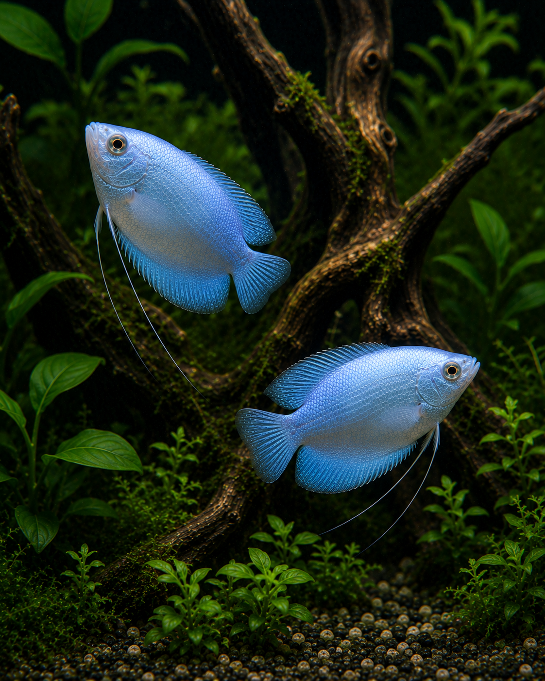 Powder Blue Dwarf Gourami | Live Freshwater Aquarium Fish