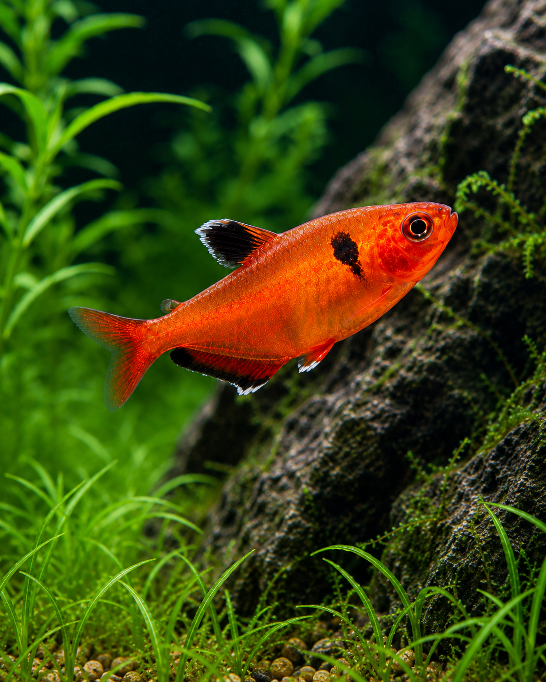 Serpae Tetra (Red Minor) – Vibrant Red Schooling Fish