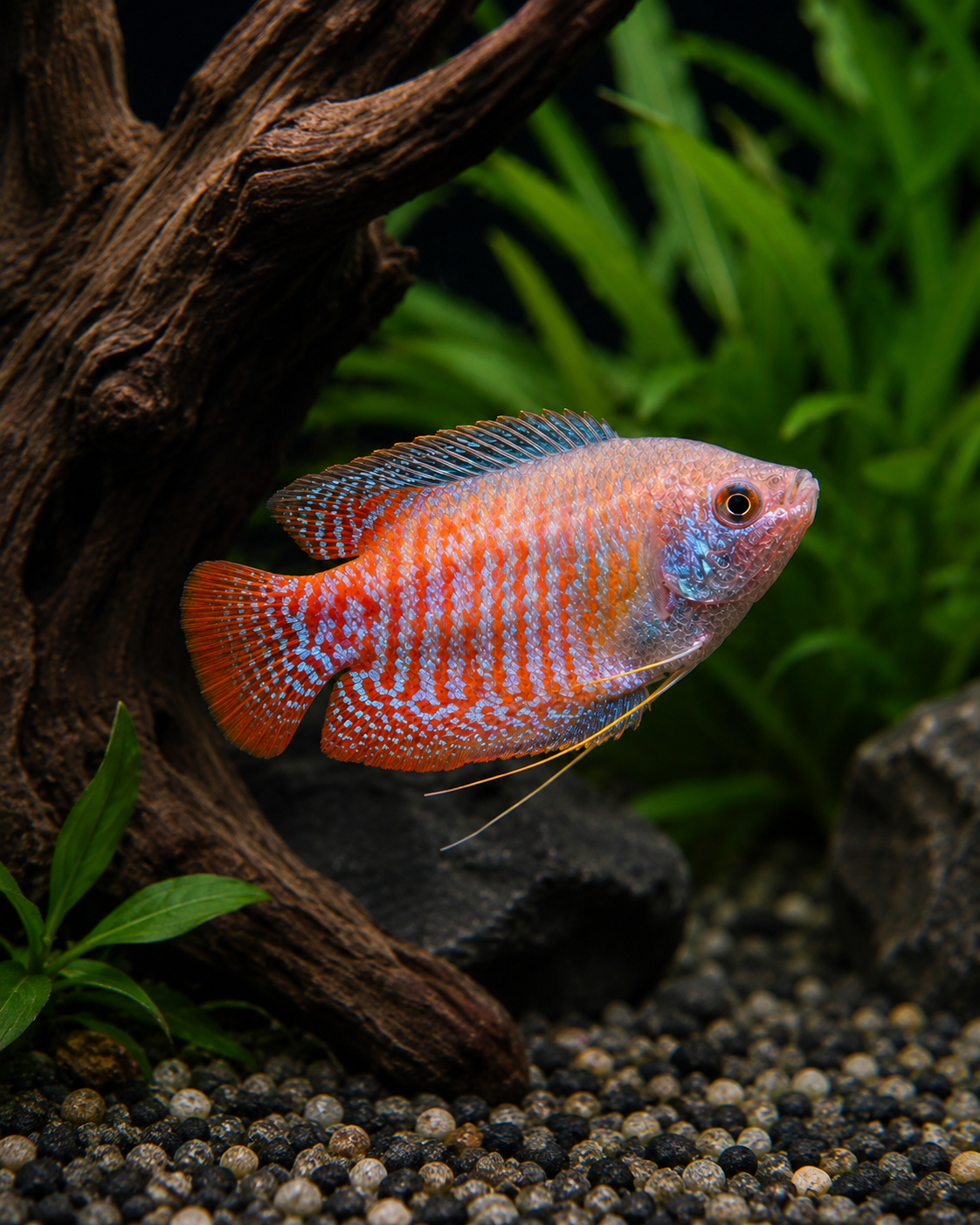 Neon Blue Dwarf Gourami | Live Freshwater Aquarium Fish