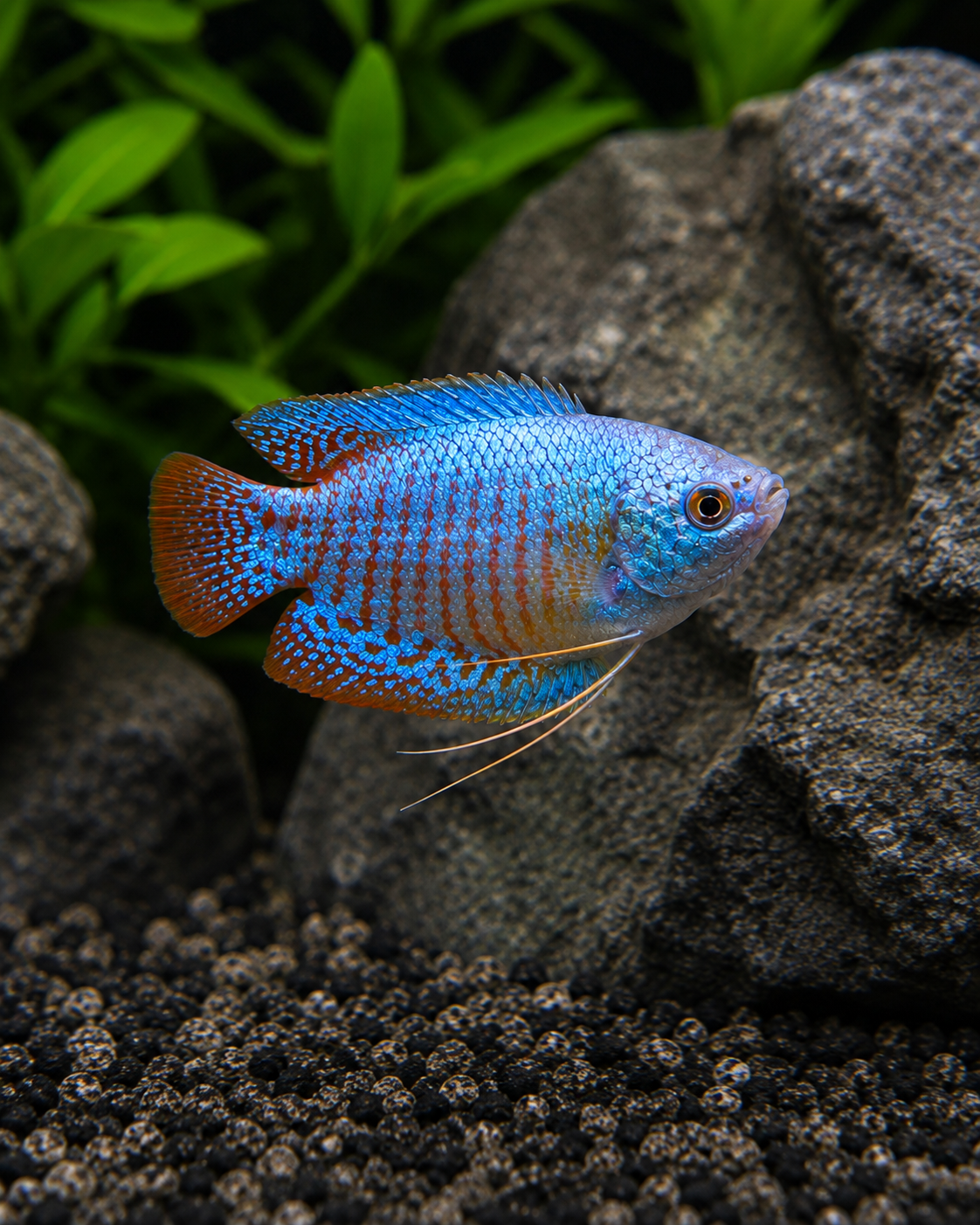 Neon Blue Dwarf Gourami | Live Freshwater Aquarium Fish