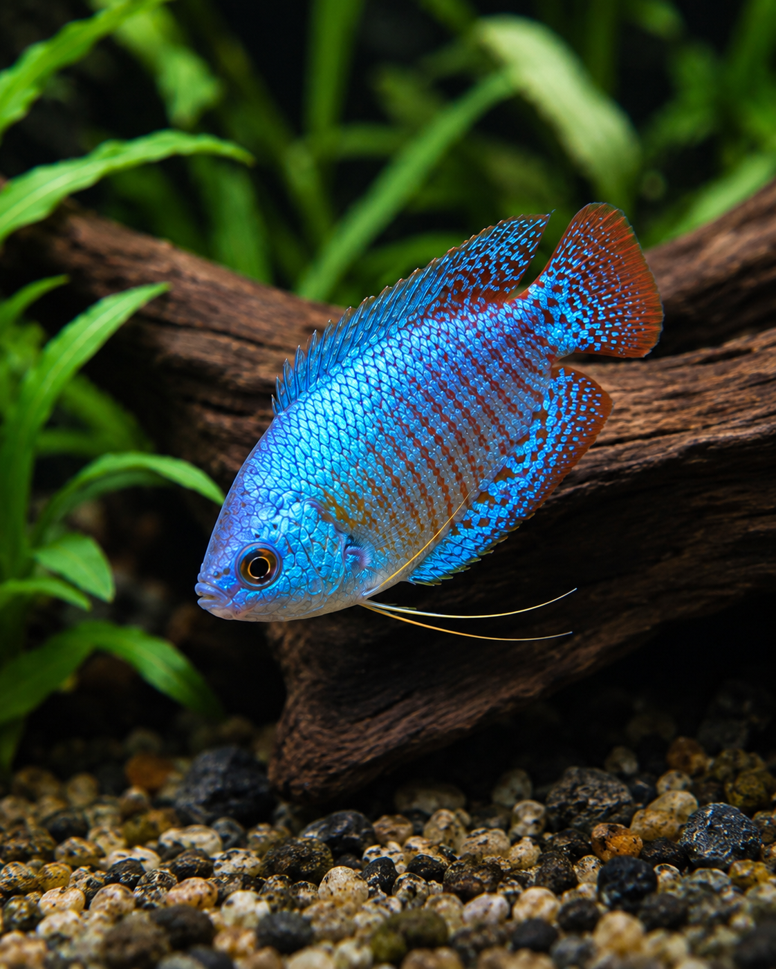 Neon Blue Dwarf Gourami | Live Freshwater Aquarium Fish