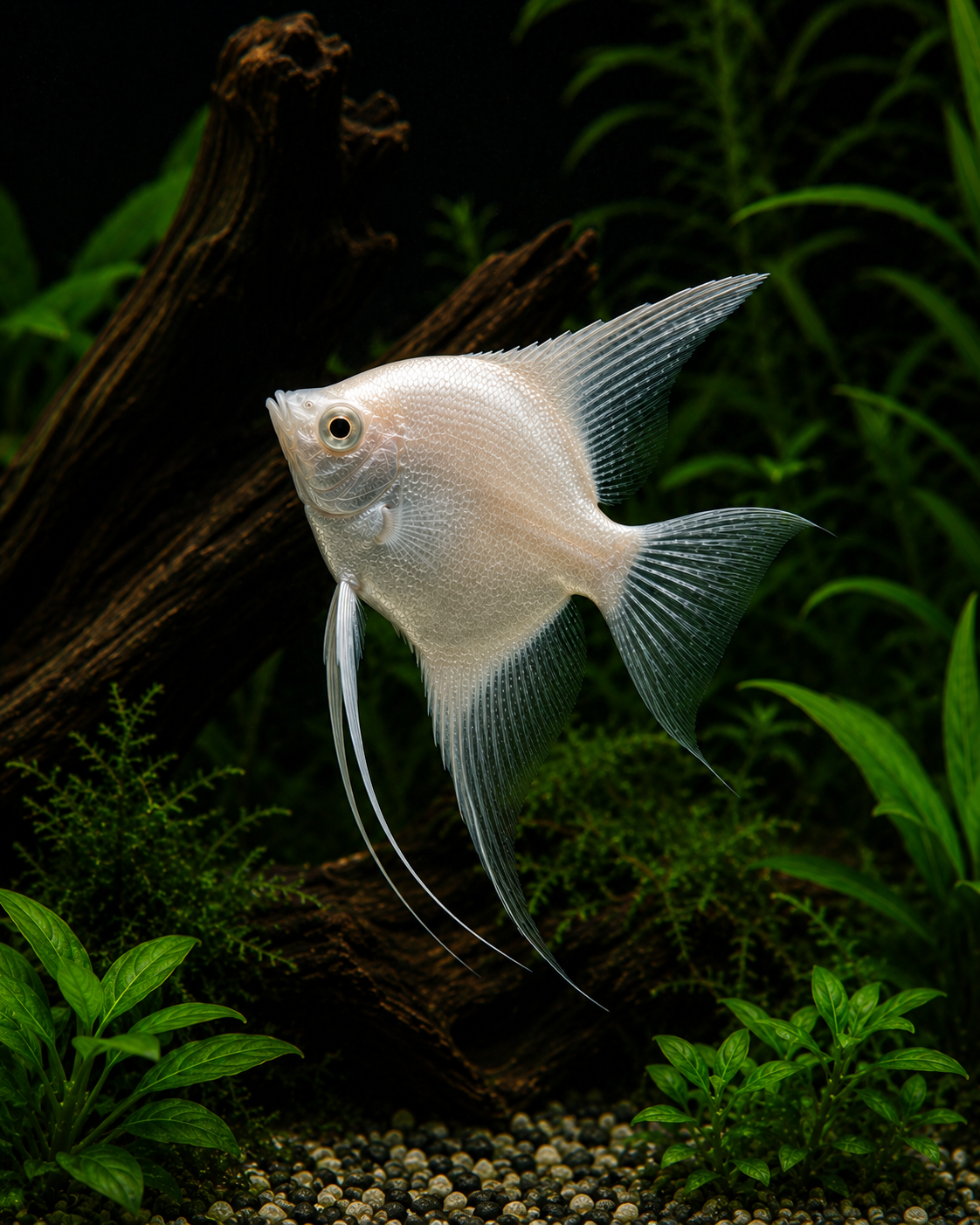 Platinum Angelfish | Live Freshwater Aquarium Fish
