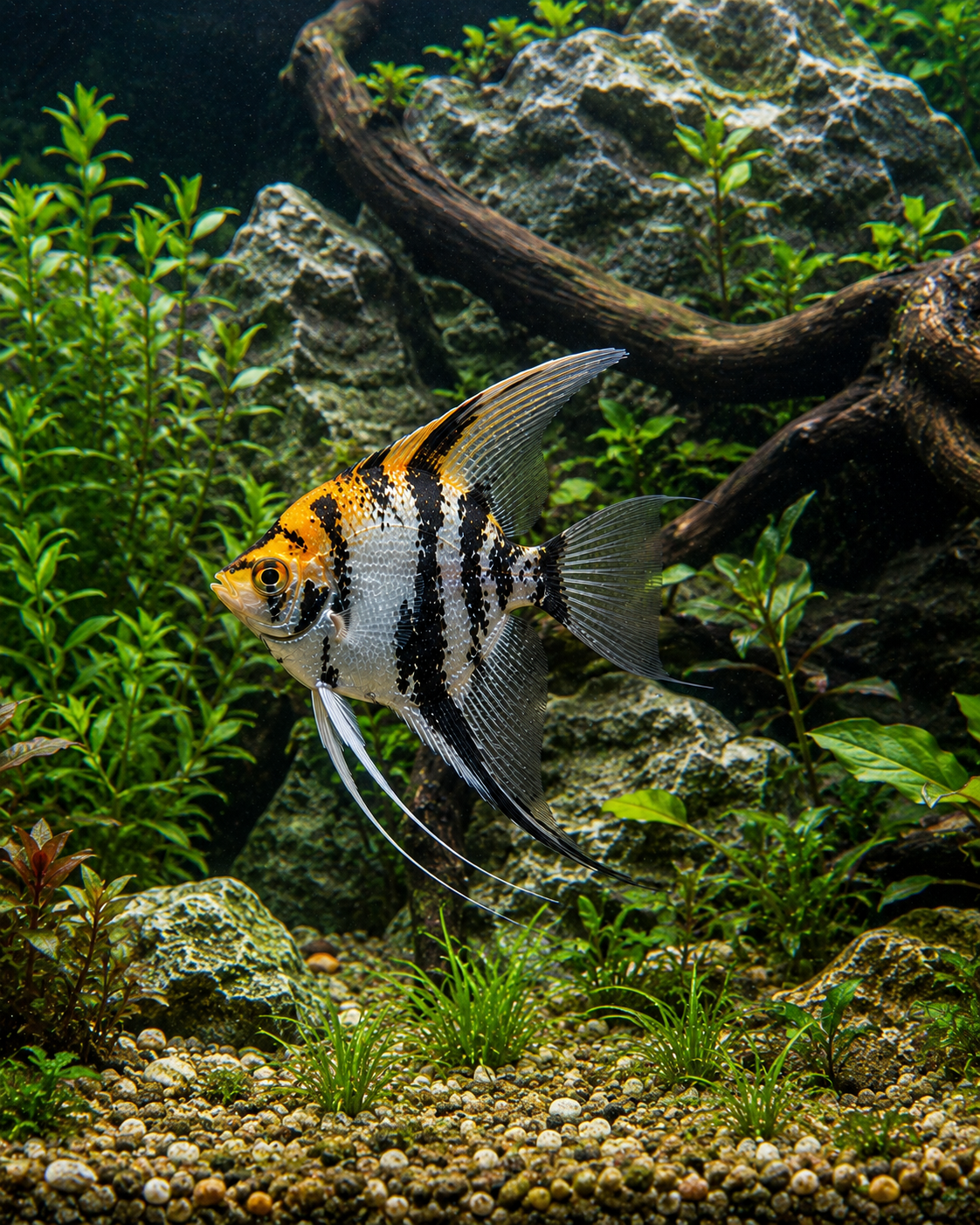 Tri Color Angelfish | Live Freshwater Aquarium Fish