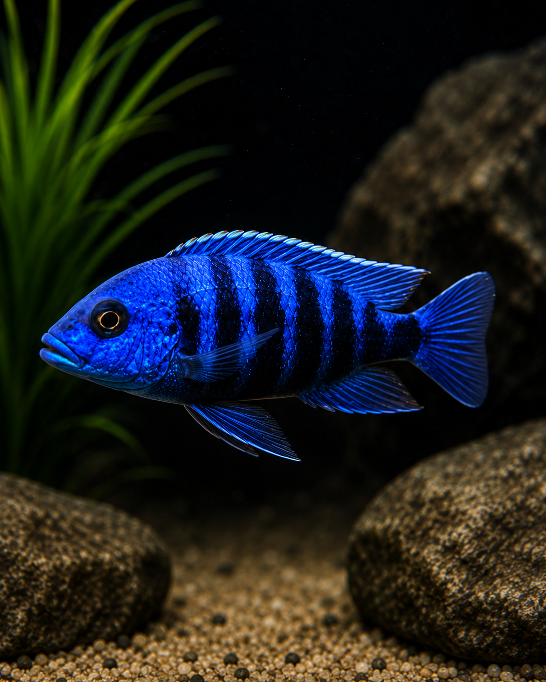 Cobalt Blue Zebra Cichlid | Premium African Cichlid